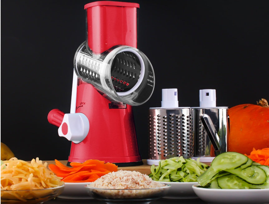 KitZenShop™ Round Mandoline Slicer – Râpe et coupe légumes polyvalente