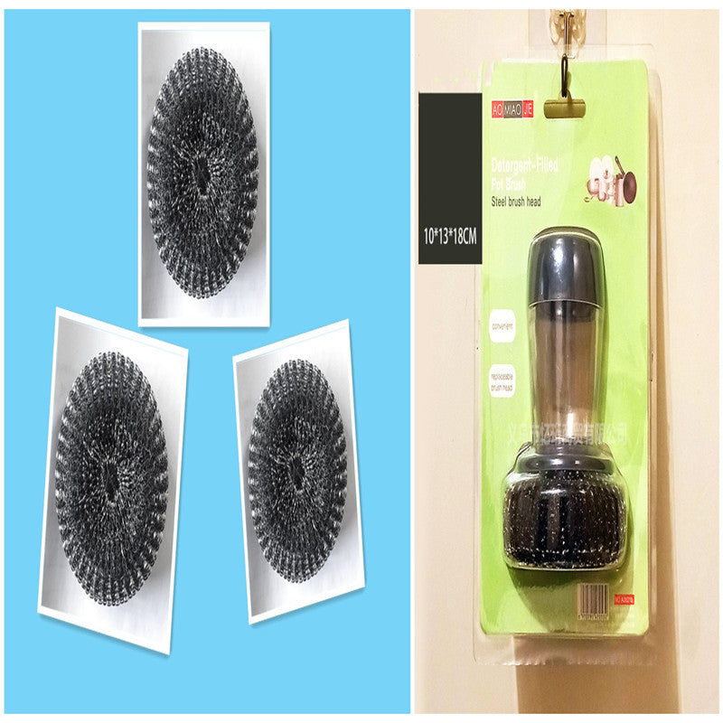 KitZenShop™ Smart Gadget Soap Dispensing Palm Brush – Nettoyage facile de la cuisine