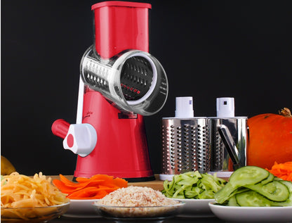 KitZenShop™ Round Mandoline Slicer – Râpe et coupe légumes polyvalente