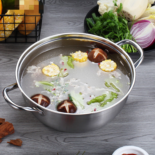 KitZenShop™ Stainless Steel Two-Flavor Mandarin Duck Pot – Hot Pot 2 Saveurs