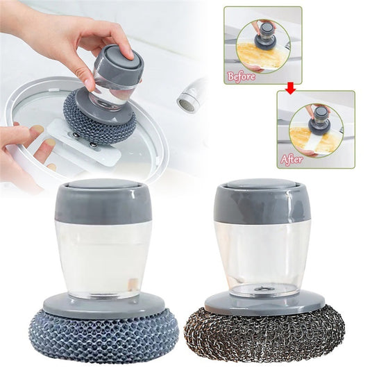KitZenShop™ Smart Gadget Soap Dispensing Palm Brush – Nettoyage facile de la cuisine