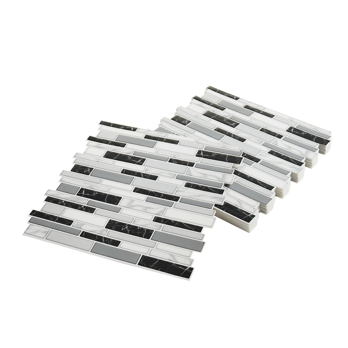 KitZenShop Peel and Stick Backsplash – Stone-Look Tile Pack of 10