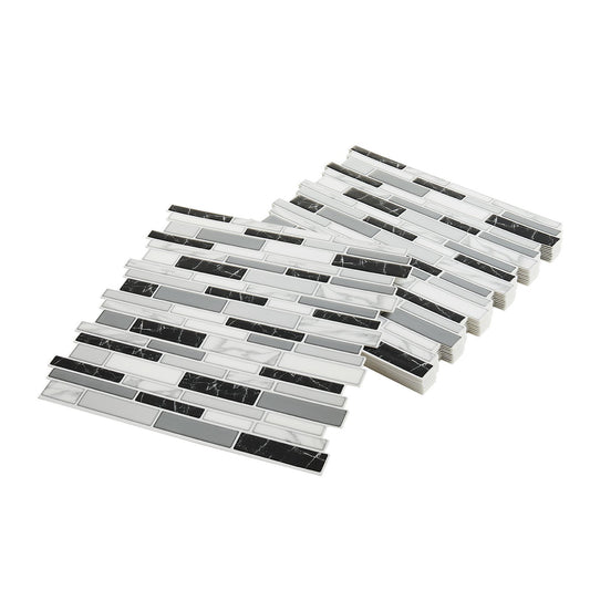 KitZenShop Peel and Stick Backsplash – Stone-Look Tile Pack of 10