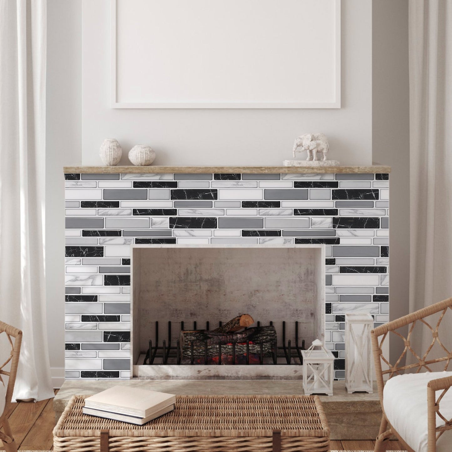 KitZenShop™ 10Pcs Peel And Stick Backsplash
