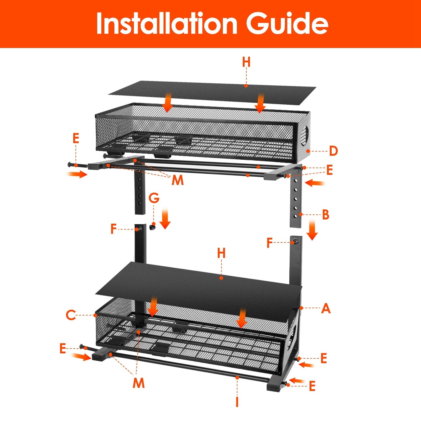 KitZenShop™ 2-Tier Sliding Drawer Organizer — Adjustable Under Sink