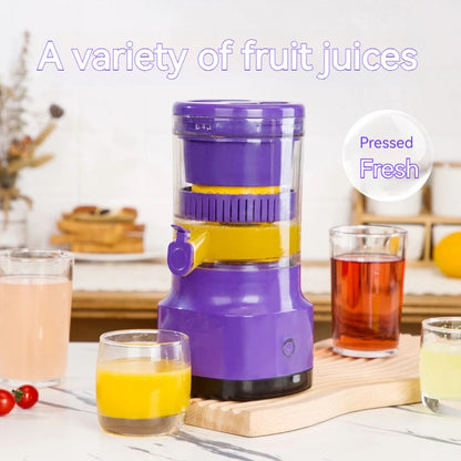 USB rechargeable electric citrus juicer – automatic orange and lemon squeezer with detachable parts, KitZenShop™ smart gadget