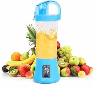 Portable USB rechargeable mini blender for smoothies and juices – compact and travel-friendly KitZenShop™ smart gadget