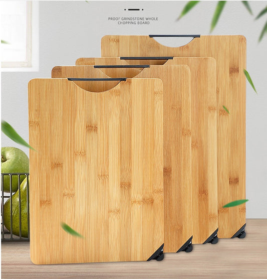 "KitZenShop™ Bamboo Cutting Board – Square eco-friendly bamboo chopping board, available in multiple sizes, durable and sustainable kitchen tool."
