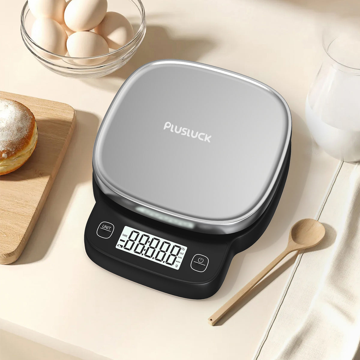 "High Precision 0.1 g Digital Kitchen Scale in stainless steel with LCD display – KitZenShop™ Kitchen Tools"